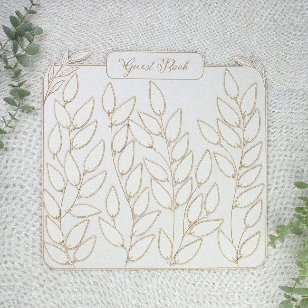 Ksi?ga go?ci pure joy - listki, 30 x 30 cm, eng