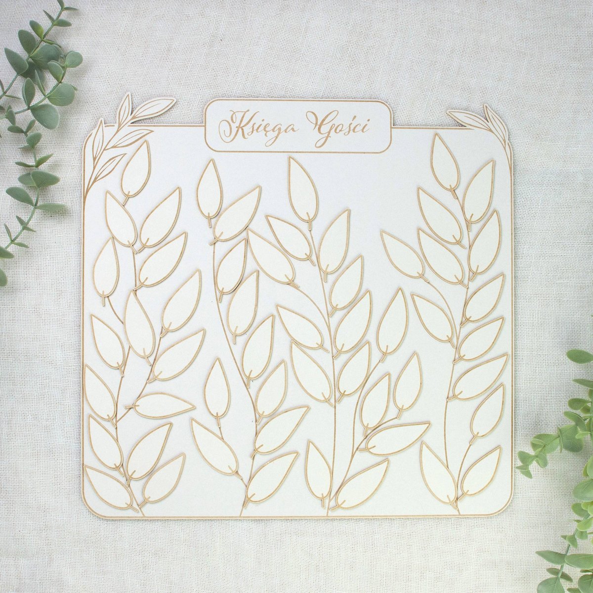 Ksi?ga go?ci pure joy - listki, 30 x 30 cm, pl