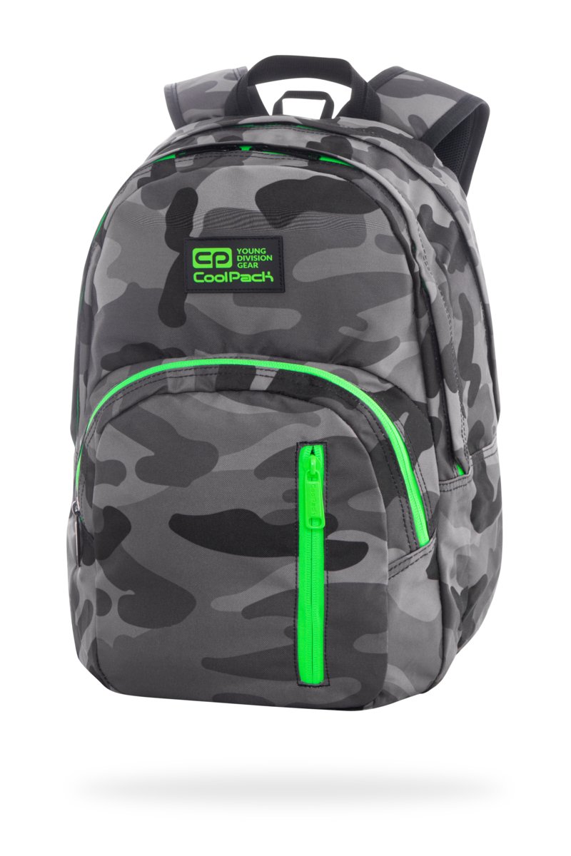 CoolPack Plecak szkolny Discovery Camo 27L Green Neon 77615CP 77615