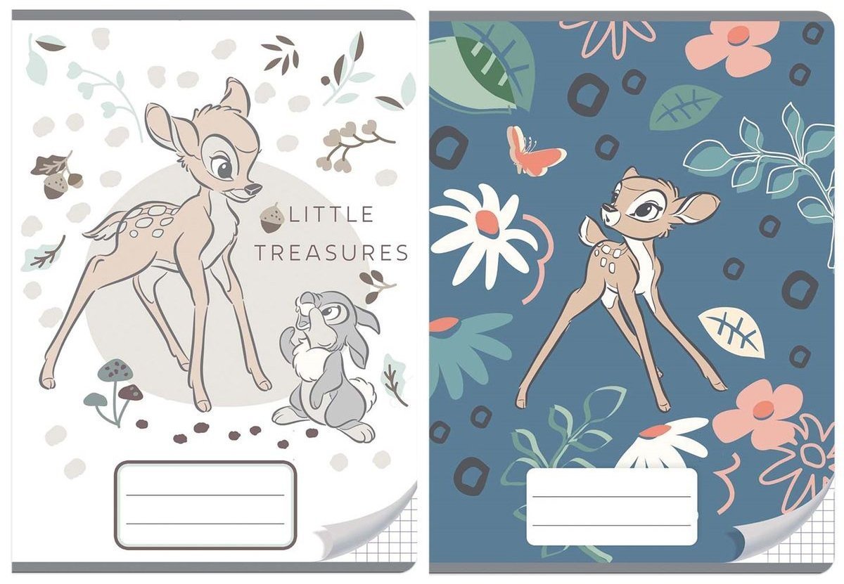 2X ZESZYT A5 W KRATKĘ 16 KARTEK BAMBI (01430SET2CZ)