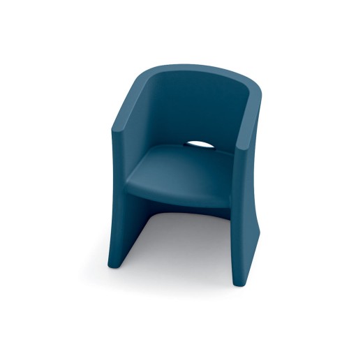 Fotel Breeze ciemnoniebieski - Lyxo Design