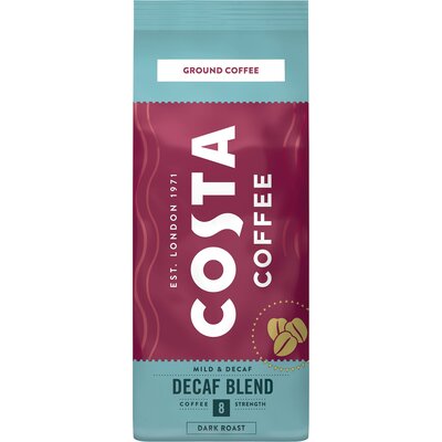 COSTA COFFEE kawa mielona Costa Coffee DECAF BLEND 200g MIELONA CCD0,2M