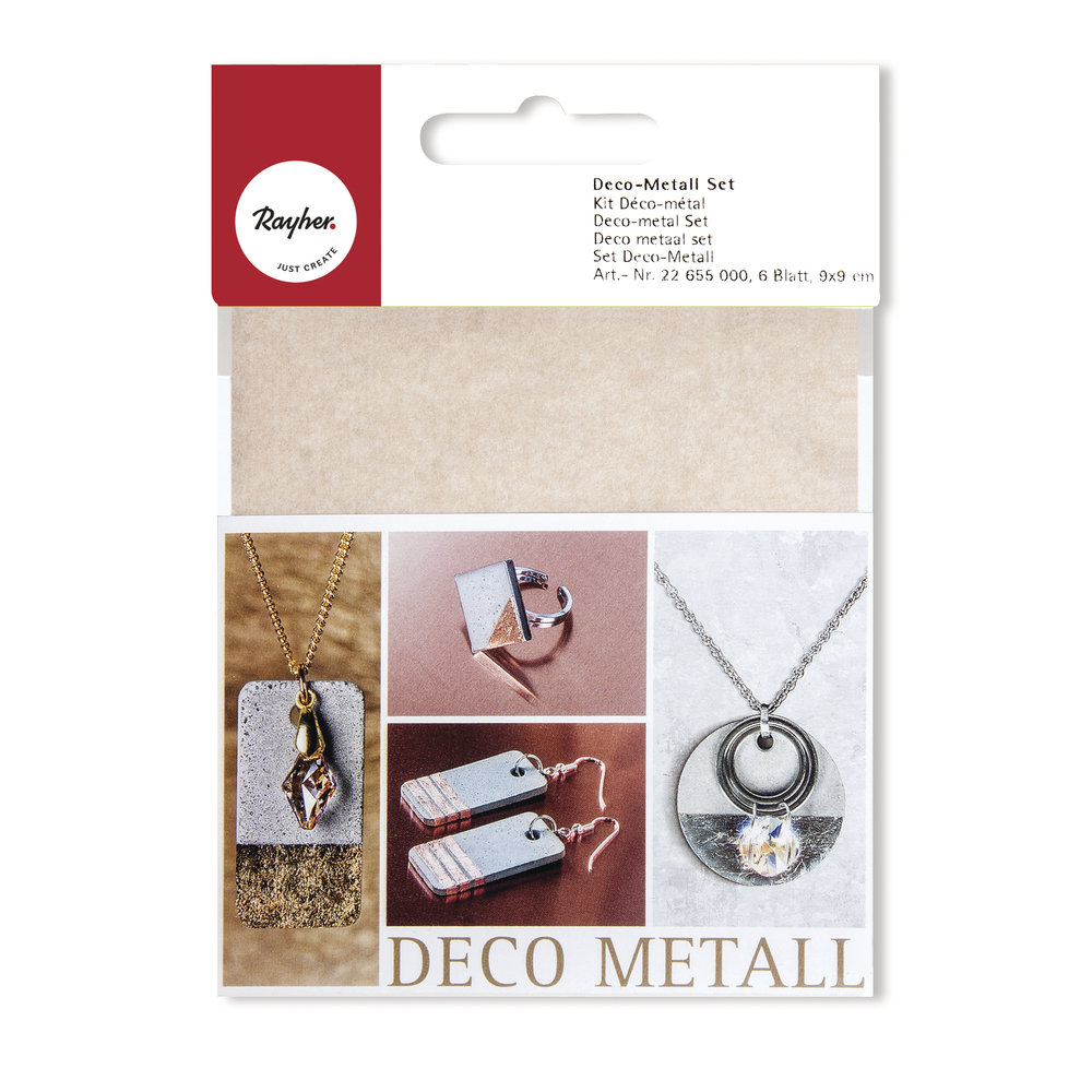 Rayher, zestaw metalicznych folii, 3 kolory