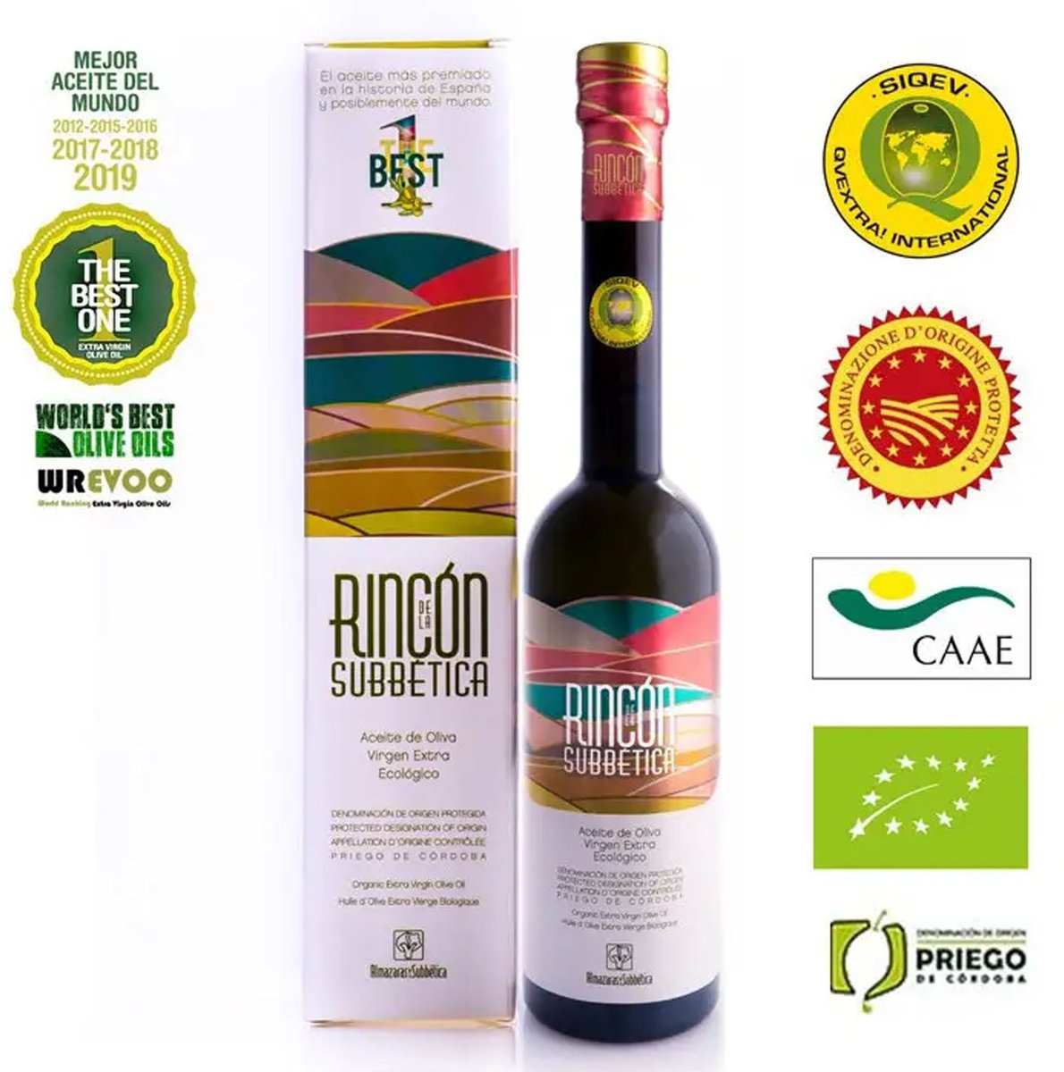 Almazaras de la Subbetica  - Rincon De La Subbetica DOP Bio Oliwa Z Oliwek Extra Virgin, 500ML