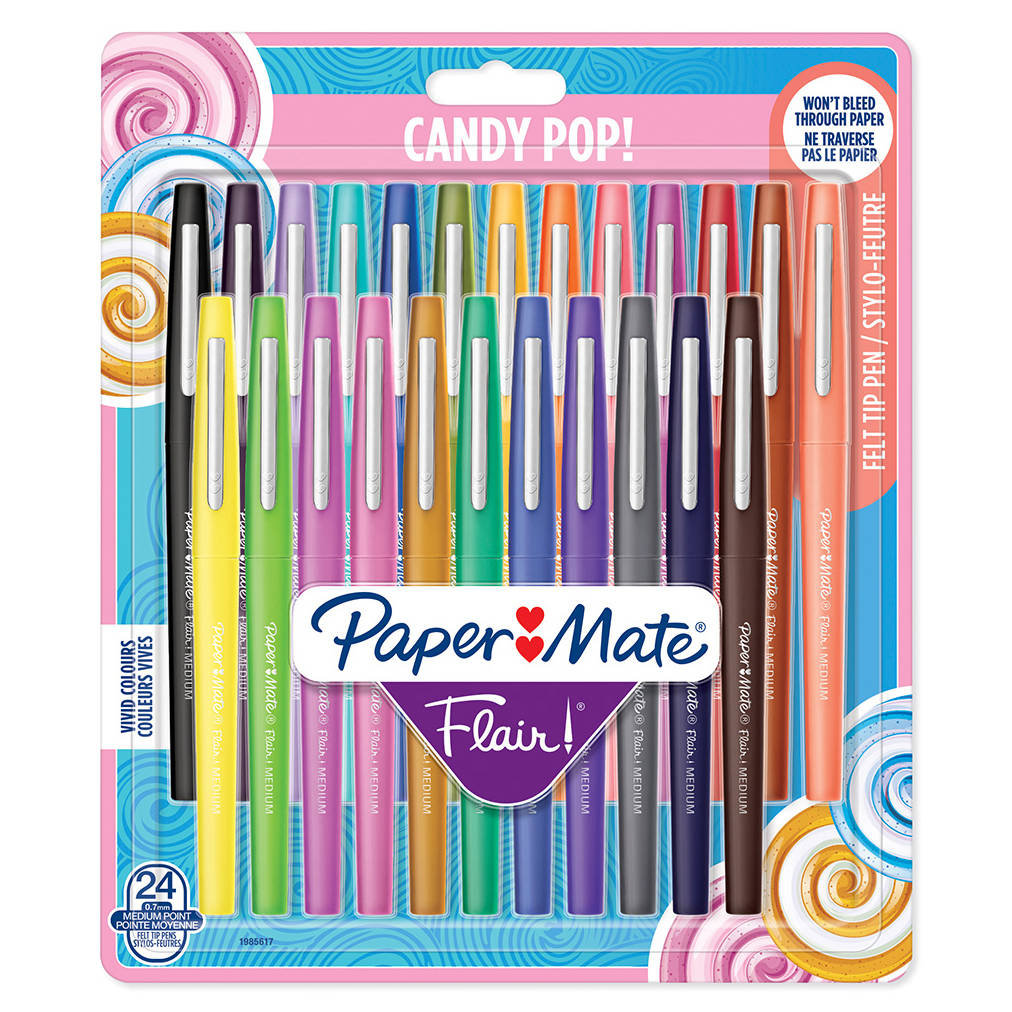 PAPER-MATE Pisaki Flair Candy Pop 24 Sztuk