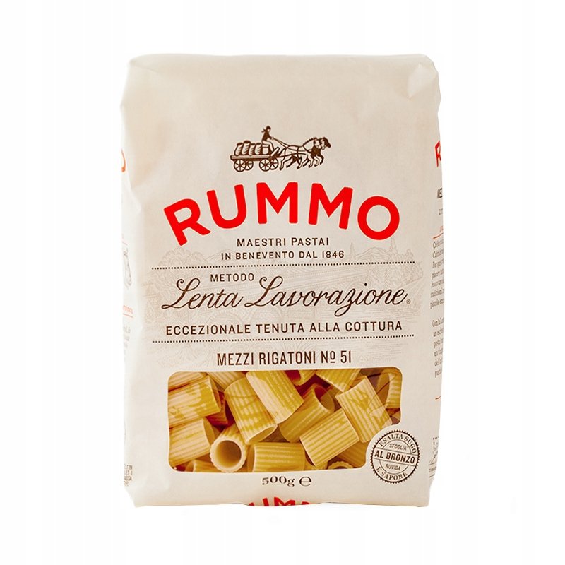 Rummo MEZZI RIGATONI N51 włoski makaron 500 g