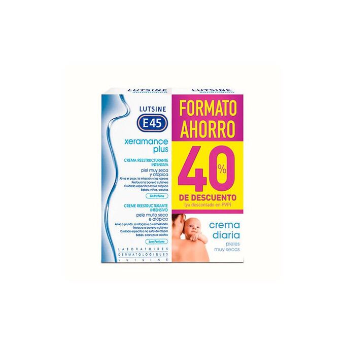Krem do twarzy i ciała Lutsine Pack Xeramance Plus Cream 2x100 ml (8410104881085)