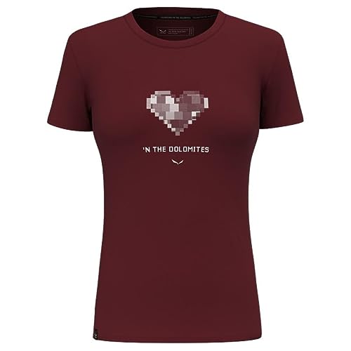 Salewa Pure Heart Dry T-shirt damski, Syrah, M