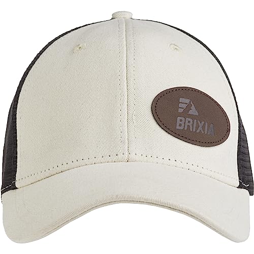 BRIXIA 90050050 GUGLIELMO Czapka z daszkiem Unisex Biały/Czarny Rozmiar OneSize