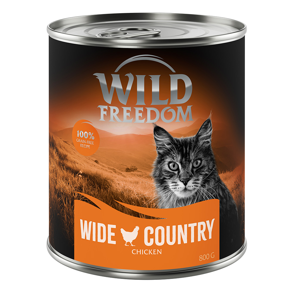 Wild Freedom Adult, 6 x 800 g - bez zbóż - Wide Country - Czysty kurczak