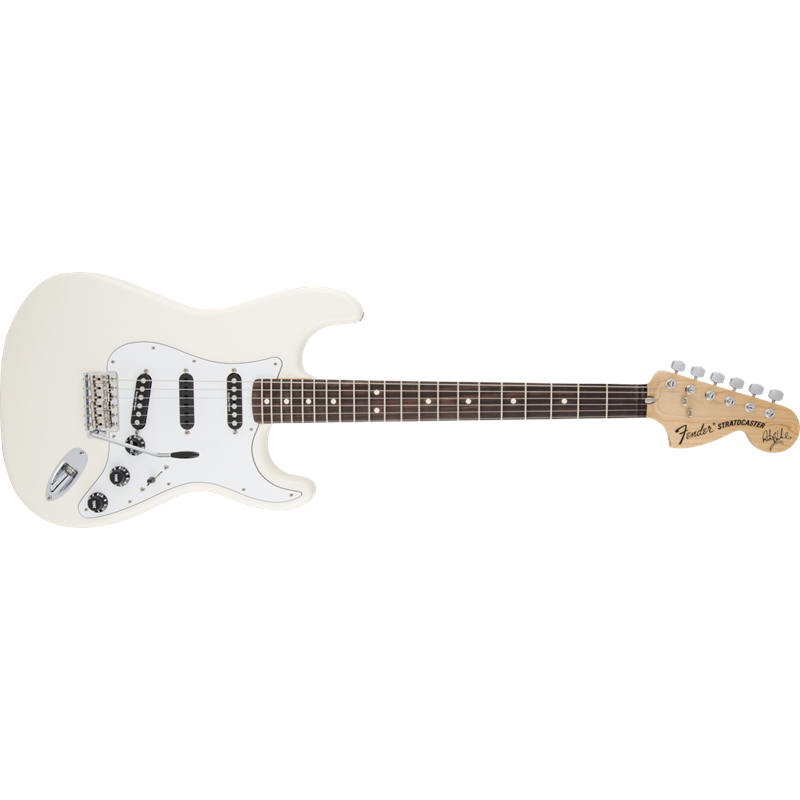 Fender Ritchie Blackmore Stratocaster Scalloped Rosewood Fingerboard Olympic White