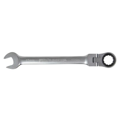 Proline Klucze Oczowo-Płaski z Grzechotką i przegubem HD 17mm 35457