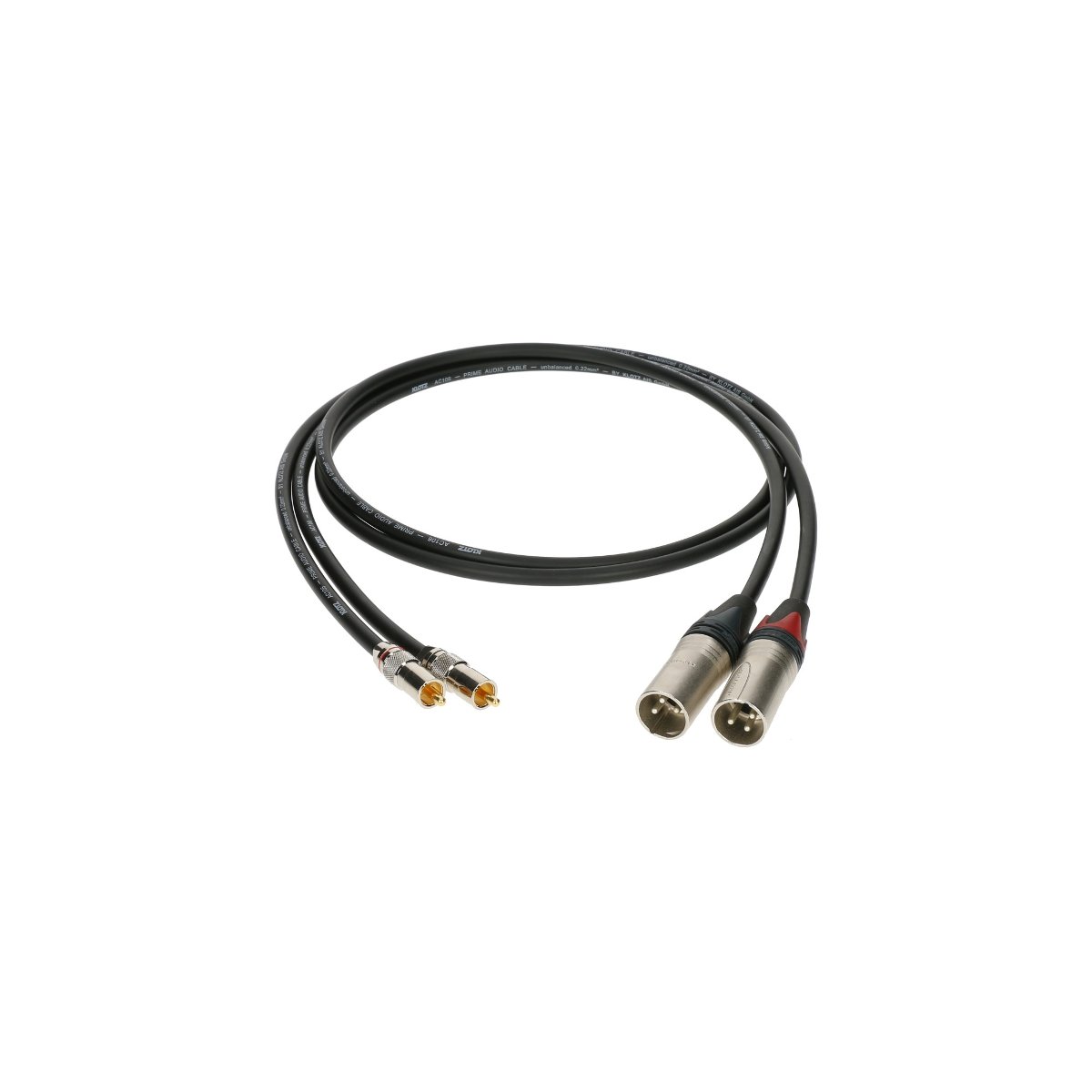 Фото - Кабель Klotz ALPM006 kabel sygnałowy audio hi-end 2x RCA do 2x XLR - 0.6m +9 skle 