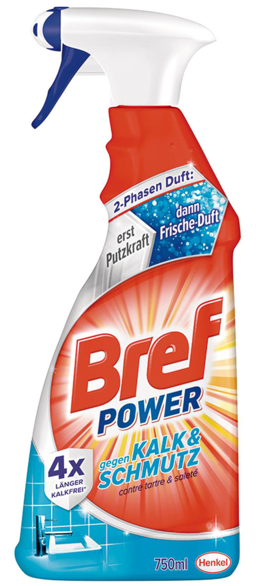Bref Kalk do Czyszczenia Łazienki, Prysznica na Kamień 750ml Spray DE