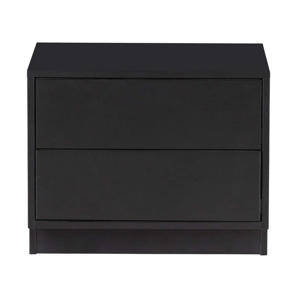Czarna modułowa szafka pod TV z litego drewna sosnowego 50x40 cm Finca – WOOOD