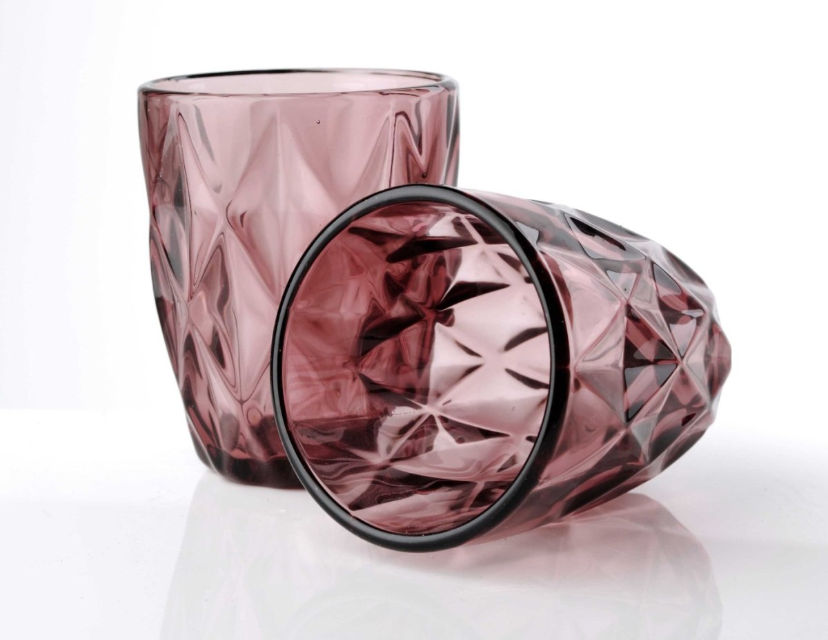 ELISE PINK Komplet 6 szklanek 250ml 8xh9,8cm