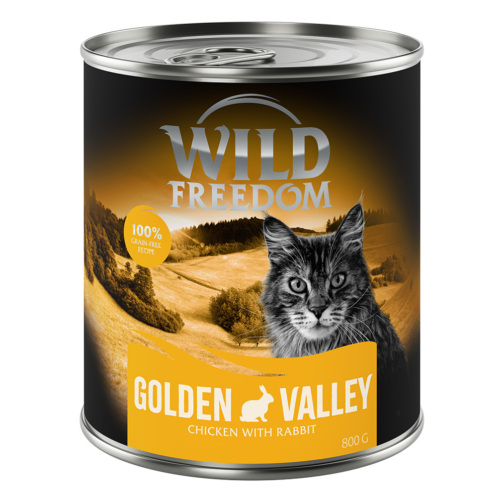 Wild Freedom Adult, 6 x 800 g - bez zbóż - Golden Valley - Królik i kurczak