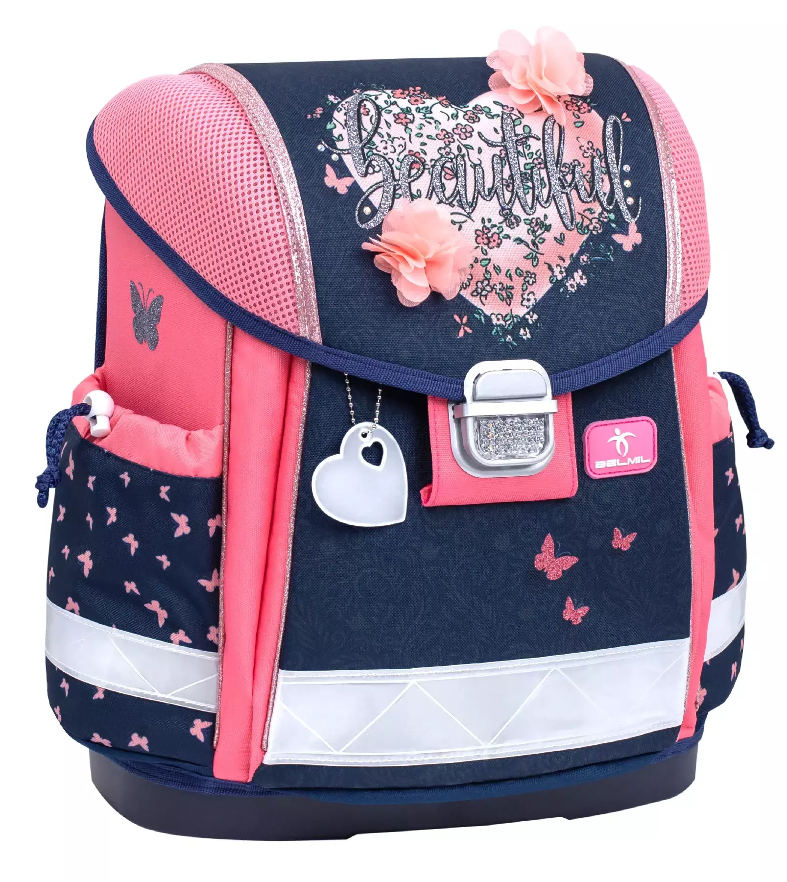 Tornister szkolny plecak klasa 1-3 BELMIL Beautiful Flowers 19L