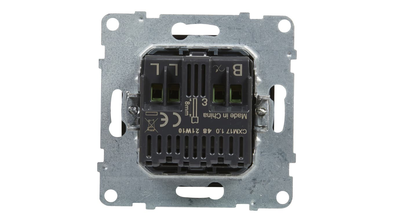 SUNO Ściemniacz obrotowy dla lamp LED z opcją ściemniania 5-75W czarny 721479