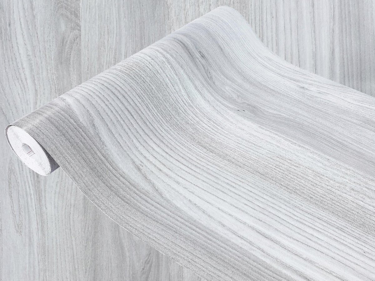 Okleina Meblowa Samoprzylepna Dąb Jasnoszary Na Regał Szafę Meble 67x1500