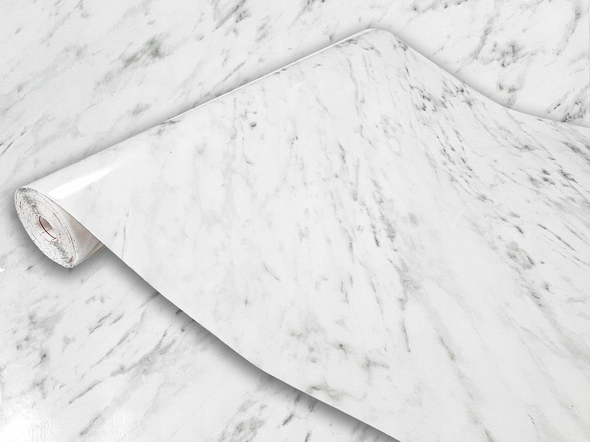 Samoprzylepna Okleina Meblowa Carrara Szara Na Komodę Szafę Drzwi 90x990