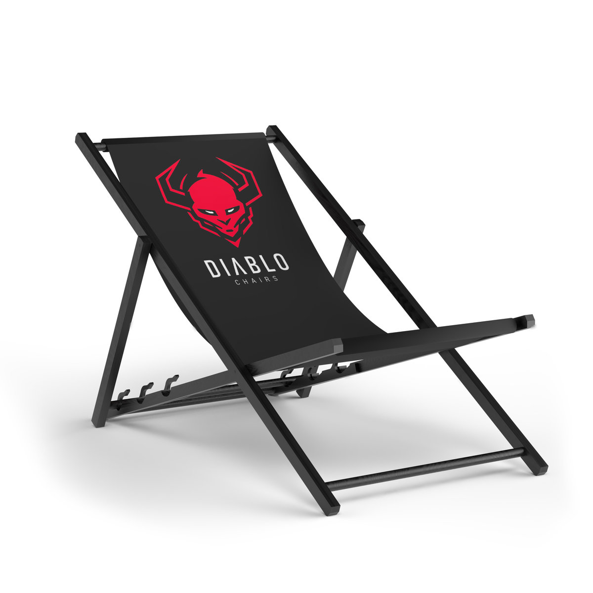 Diablo Chairs Leżak ogrodowy Diablo, czarny, drewniany
