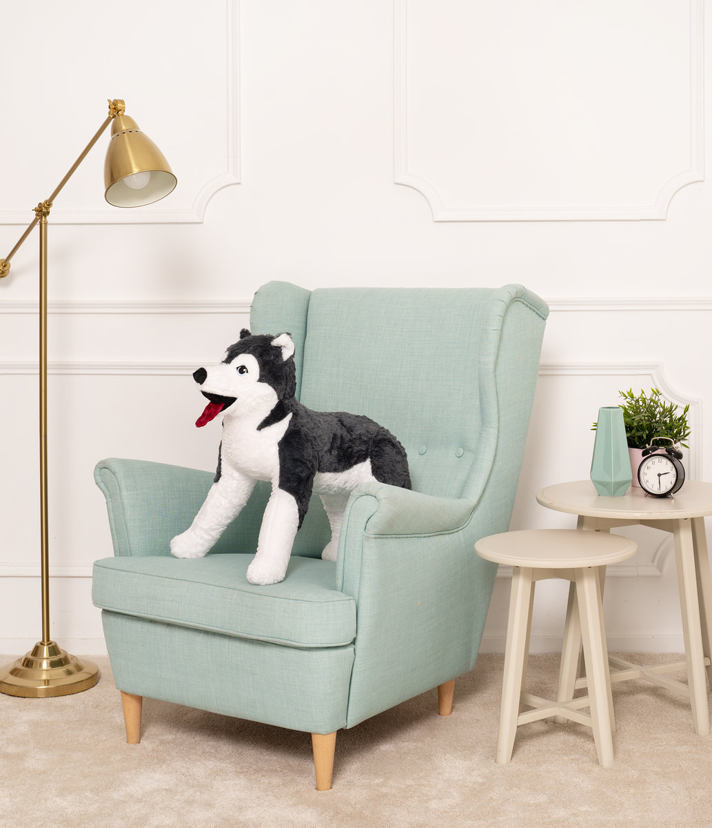 Ikea Livlig, Piesek Husky, Pluszowy Maskotka, 70Cm