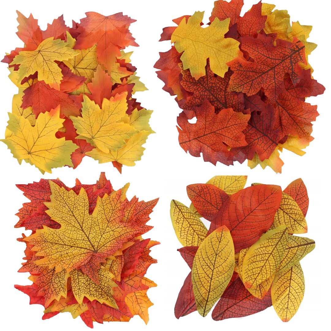 SZTUCZNE LIŚCIE JESIENNE OZDOBY LISTKI JESIEŃ XXL
