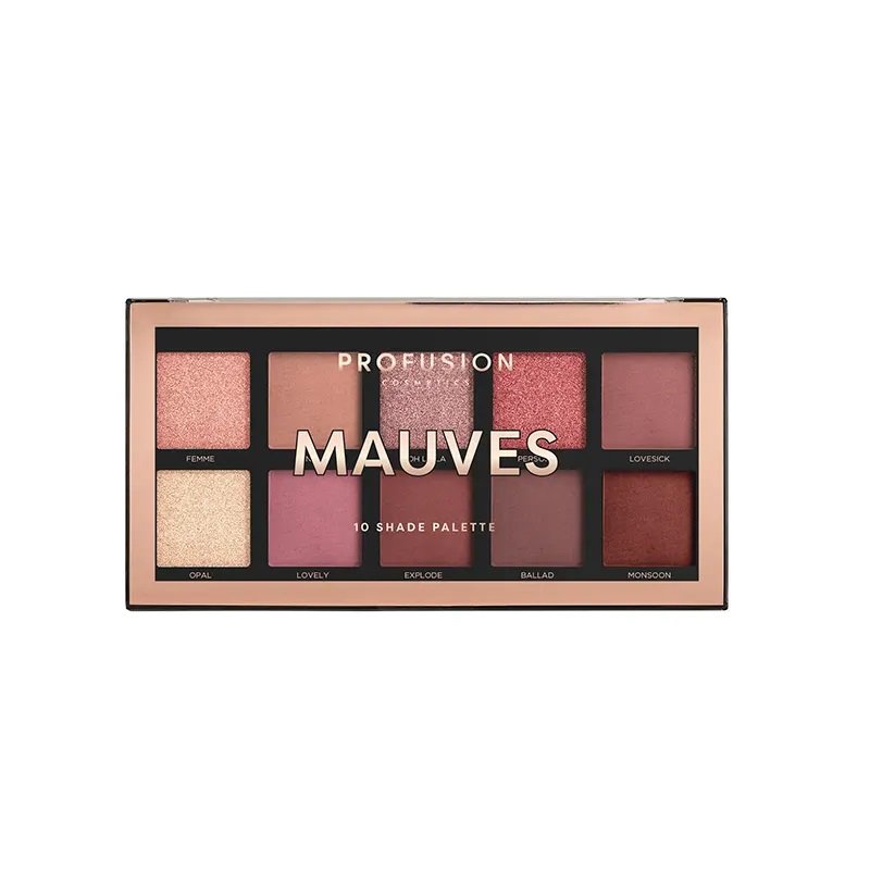 Profusion, Mauves Eyeshadow Palette, Paleta 10 cieni do powiek