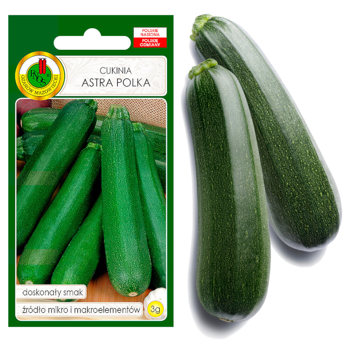 CUKINIA ASTRA POLKA SMACZNA NASIONA BEZ GMO