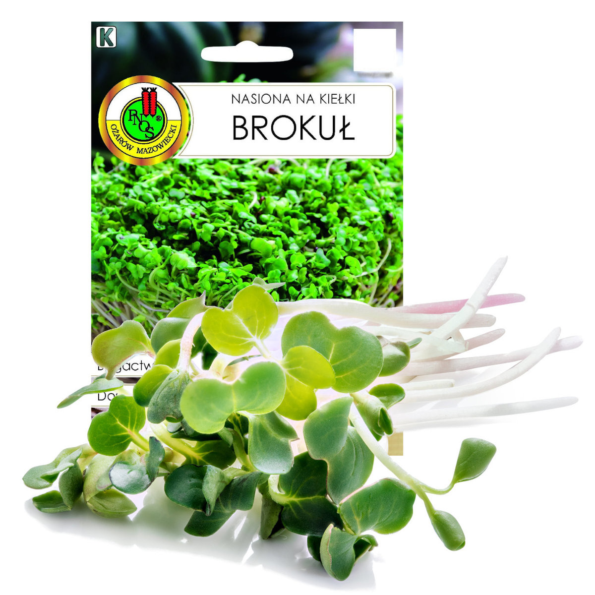 Nasiona na kiełki brokuł z systemem tradycyjnym