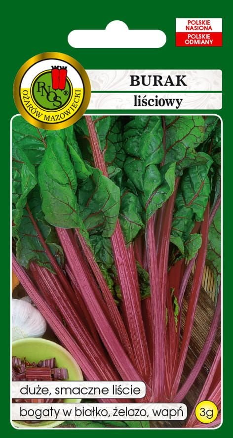 BURAK LIŚCIOWY RHUBARB CHARD NASIONA BEZ GMO 3g