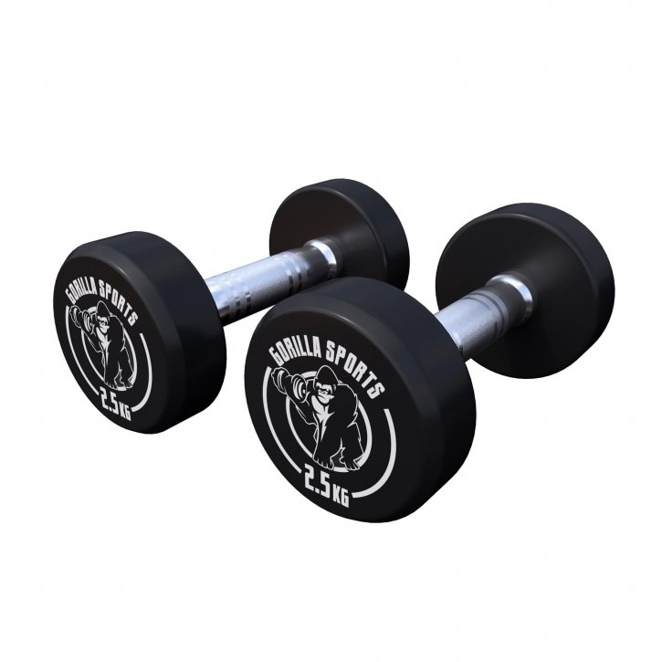 Gorilla Sports Hantli profesjonalne 2x2,5 kg (100275-00008-0098)