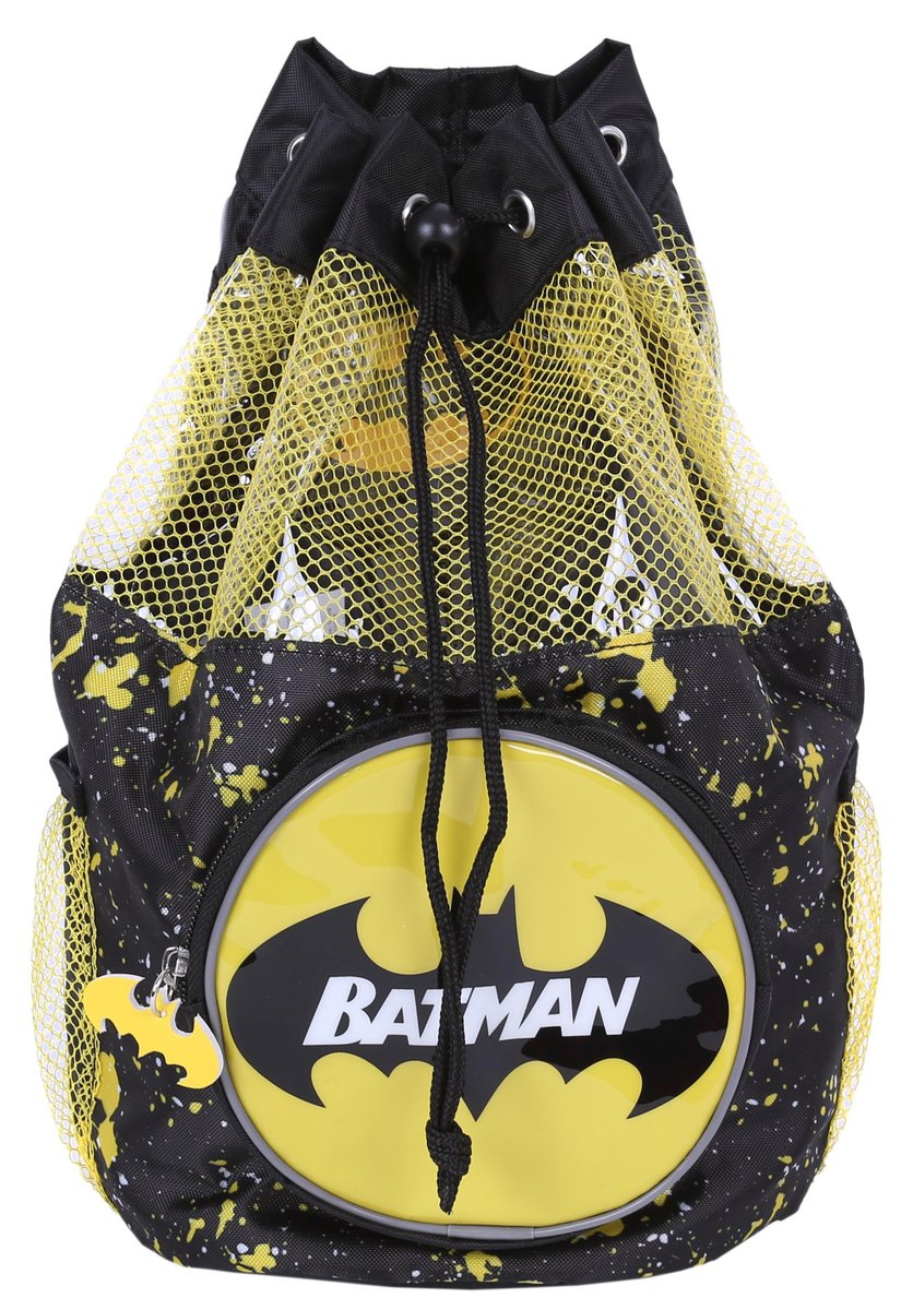 Batman Dc Comics Czarno-Żółty Plecak-Worek, Wyprawka Szkolna