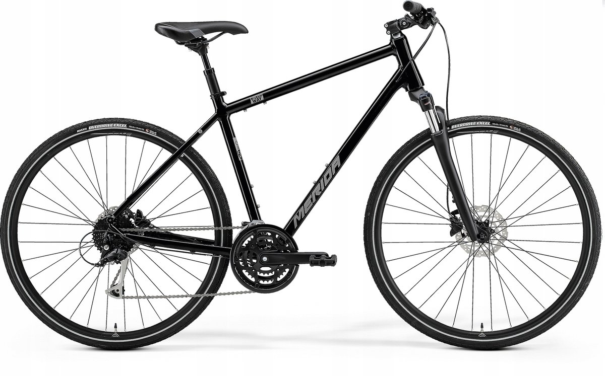 Merida Crossway 100 2023 Czarny Połysk (Srebrny Mat)