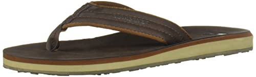 Quiksilver Carver Nubuk, męskie klapki japonki, Demitasse Solid - 44 EU