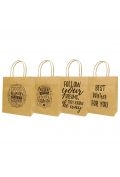 torba prezentowa 21x25,5 brown craft