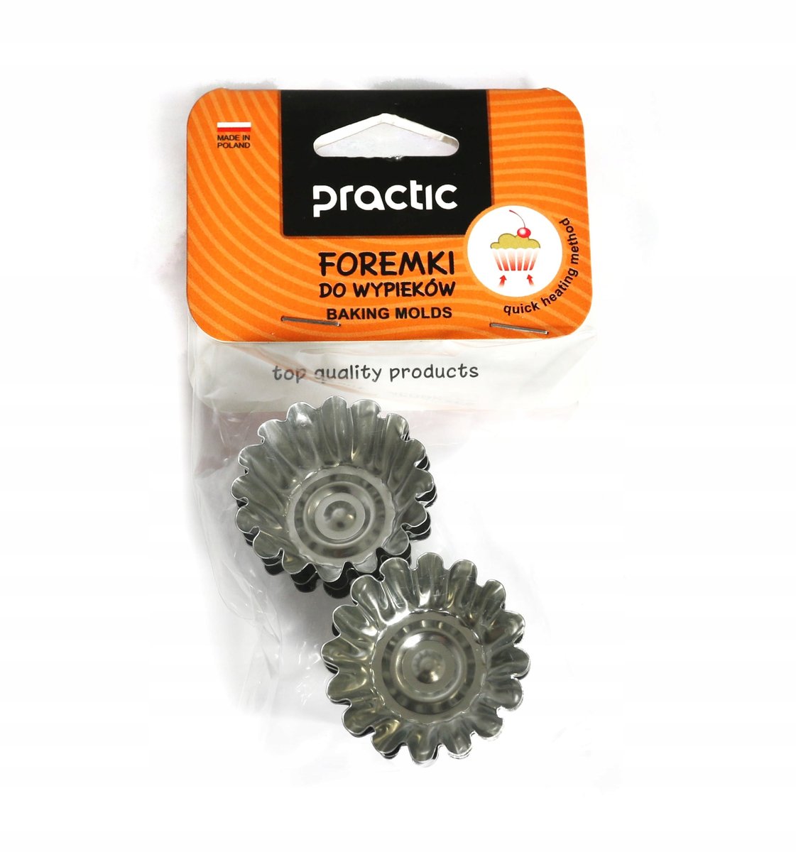 Foremki Do Babeczek 6 szt Classic 42 mm Metalowe