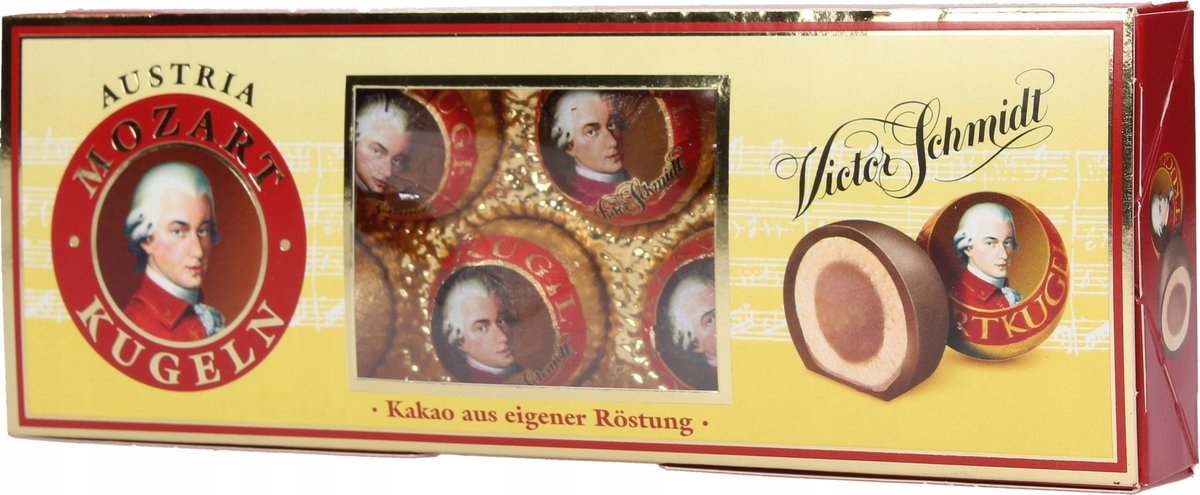MOZART KUGELN Praliny z Marcepanem i Nugatem 132g