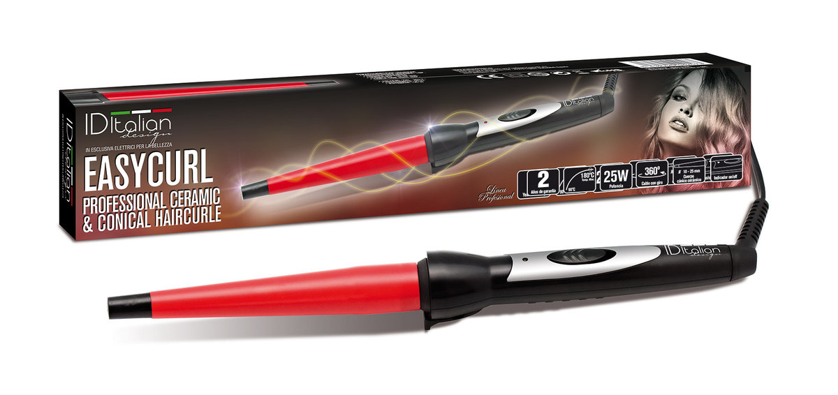 ITALIAN DESIGN Italian wzornictwo Easy Curl lokówka do włosów, stożkowa IDEESYCURL