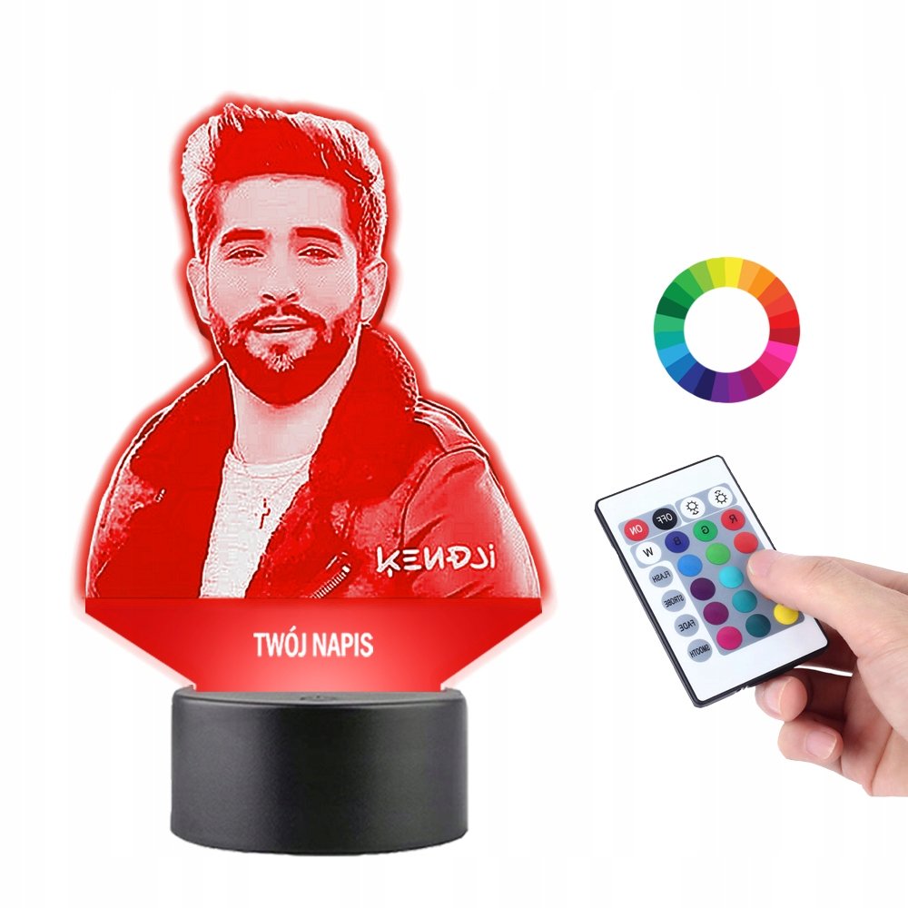 Lampka na Biurko 3D Piosenkarkarz Kendsi Muzyka