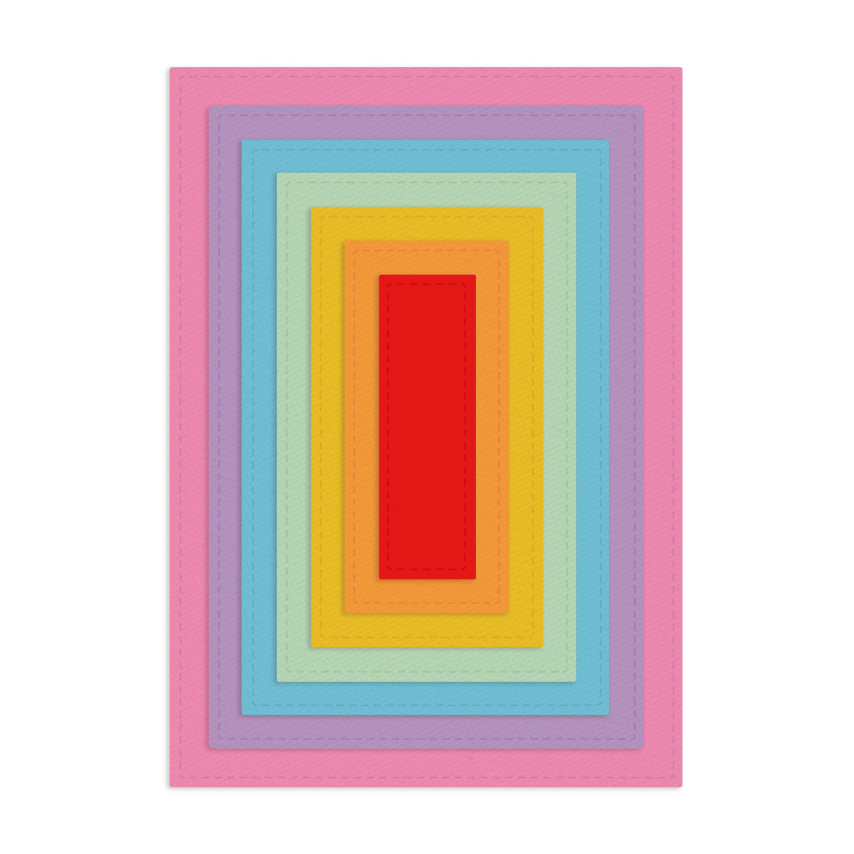 Zestaw wykrojników dpCraft prostokąty 15 x 10 cm 7 szt.