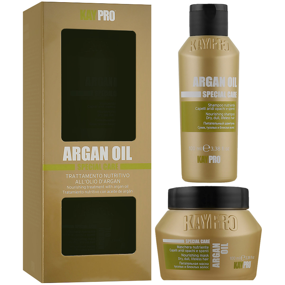KayPro Argan Oil Special Care, Zestaw Regenerujący Do Włosów, 2x100ml