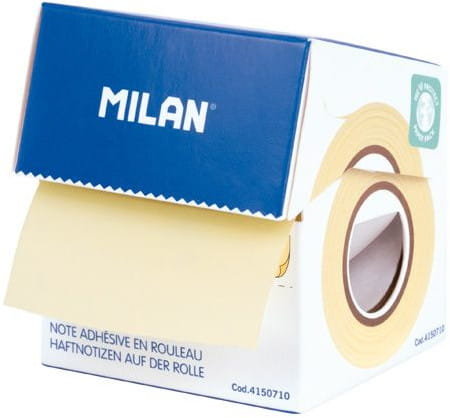 KARTECZKI SAMOPRZYLEPNE ŻÓŁTE NA ROLCE 50MMX10M MILAN