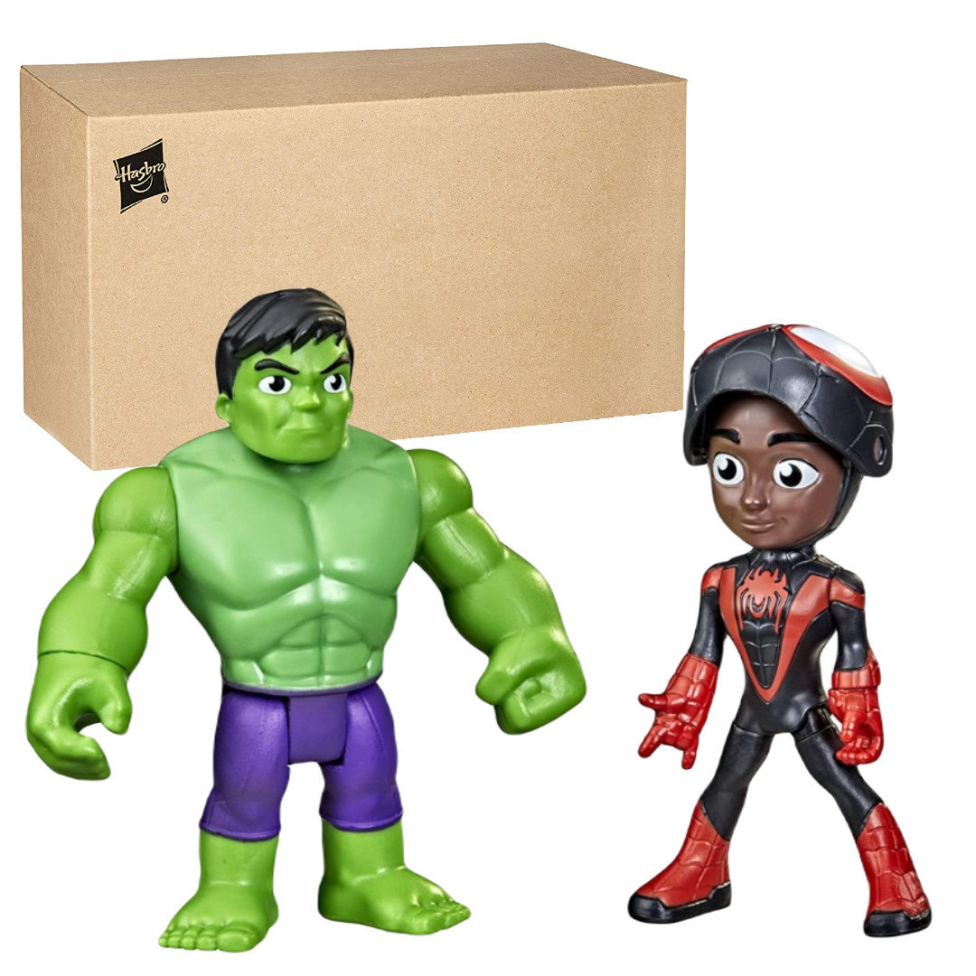Hasbro Spidey i Super Kumple Zestaw Figurek Hulk i Miles Morales F2245FFP