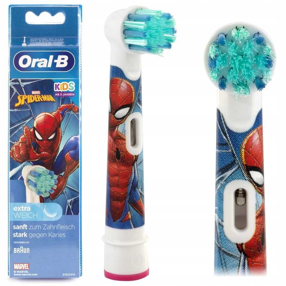 1 X Końcówka Braun Oral-B Stages Spiderman Dzieci