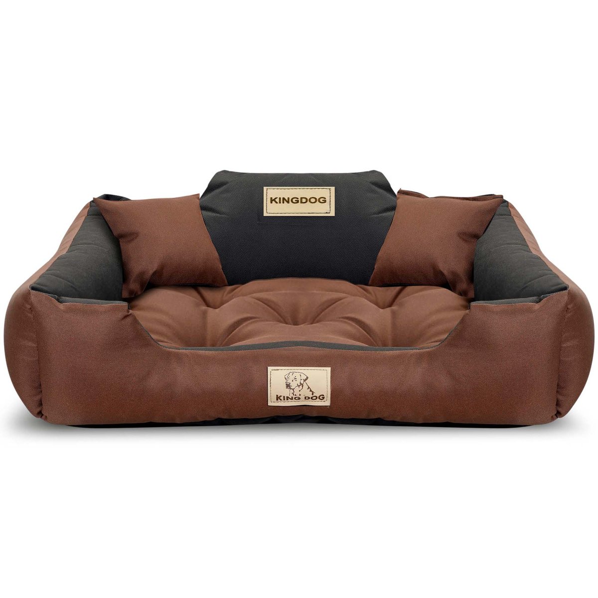 Legowisko Posłanie Dla Psa Wodoodporne Kingdog 100X75 Cm Brązowy