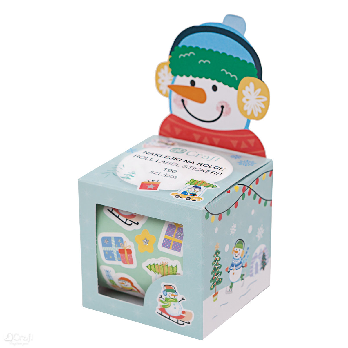 NAKLEJKI NA ROLCE BAŁWANKI 190 SZT