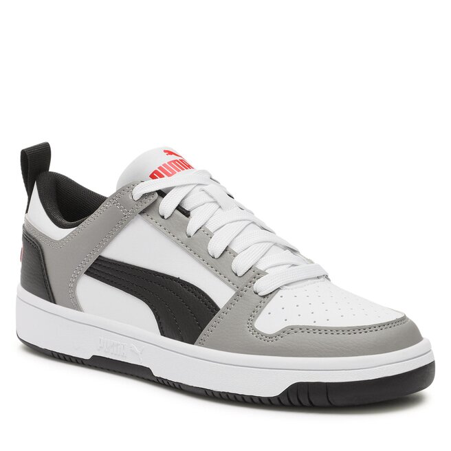 Sneakersy Puma Rebound Layup Lo Sl Jr 370490 20 Puma White-Puma Black-Concrete Gray-For All Time Red