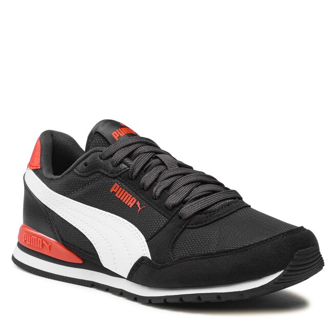Sneakersy Puma ST Runner v3 Mesh Jr 385510 21 Dark Coal-Puma White-Puma Black